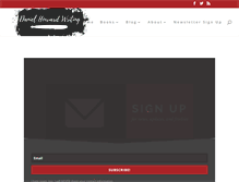 Tablet Screenshot of danielhowardwriting.com